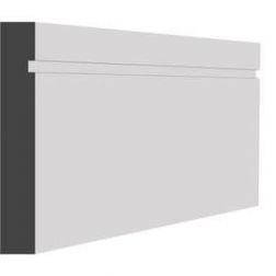 18x144mm Primed MDF Shadow Groove Skirting 4.4M