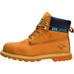 OX Honey Nubuck Safety Boot-– Size 8