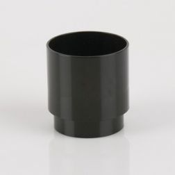 68Mm Round Downpipe Connector (Black)